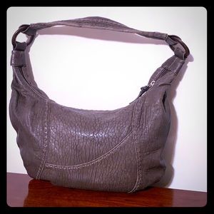 J. Jill brown genuine leather hobo purse VGC
